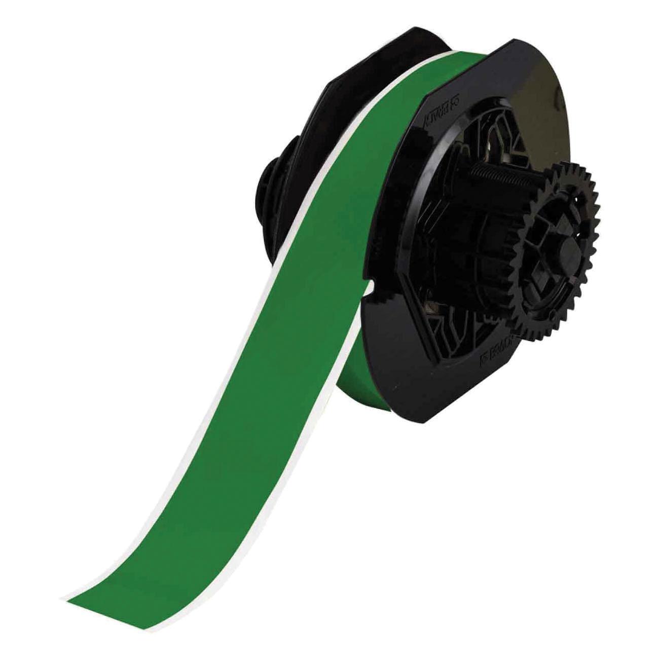 LABEL VINYL 1-1/8IN GRN B-595 VINYL