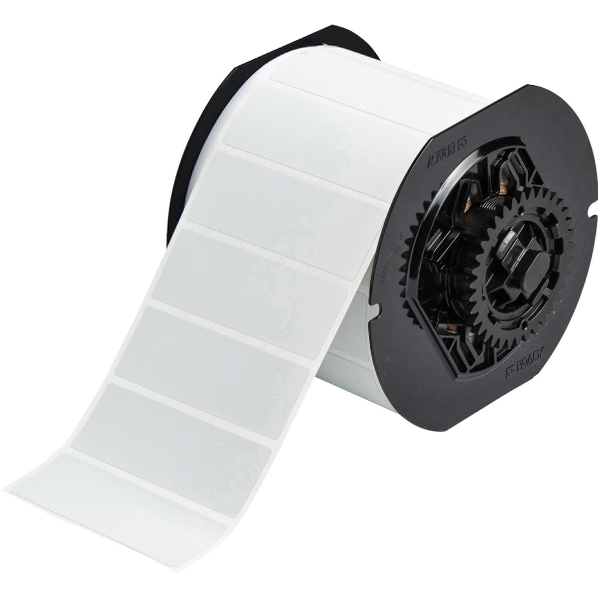 LABEL PTR 1IN 3IN BLK LT GRA RECT BBP33
