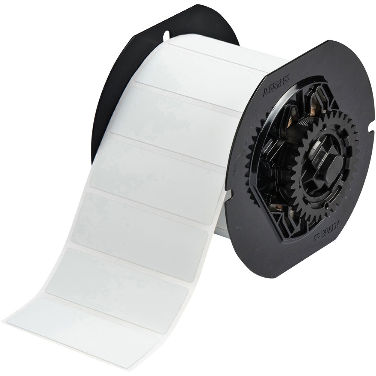 LABEL PTR 1IN 3IN BLK LT GRA RECT BBP33