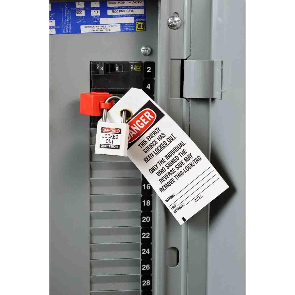 PADLOCK SAF BK FIBERGLASS REINFORCED NYL