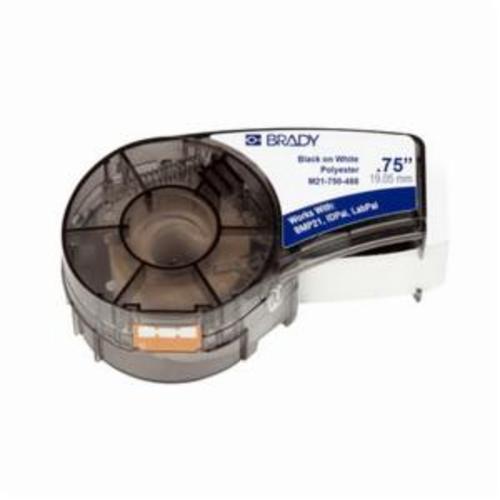 LABEL CRTG 21FT 3/4IN BK ON WHT BMP21