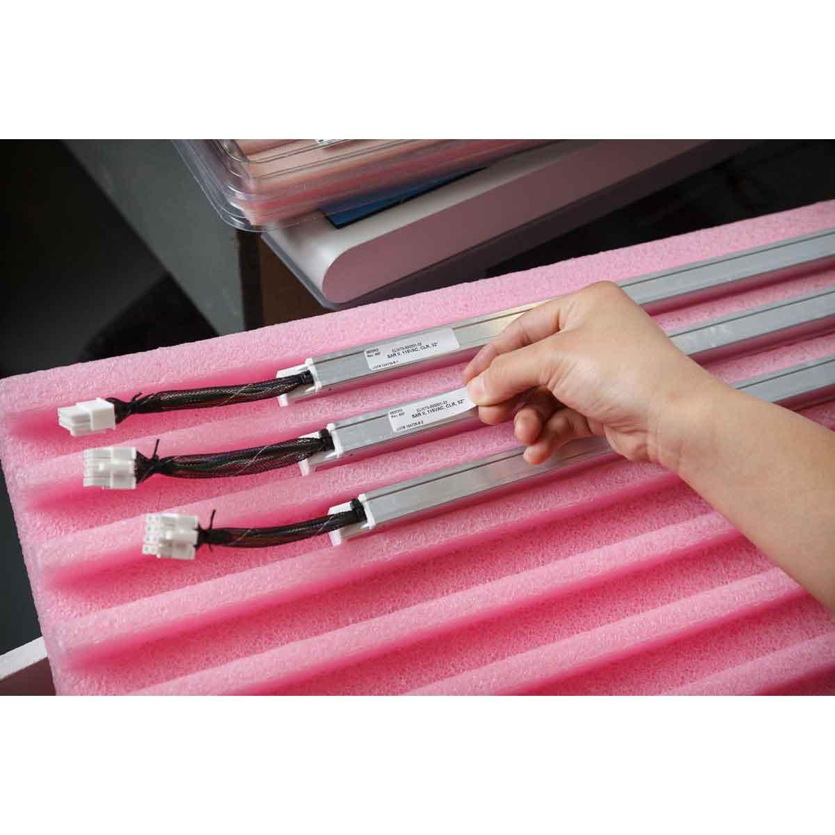 LABEL XFR THRM 3/8IN 1IN WHT RECT BMP71