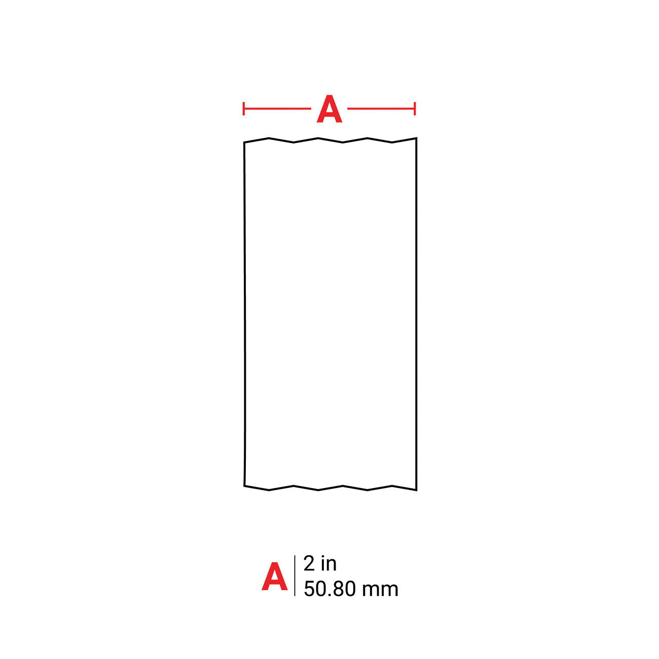LABEL 2IN R B-595 VINYL PERM ACRYL