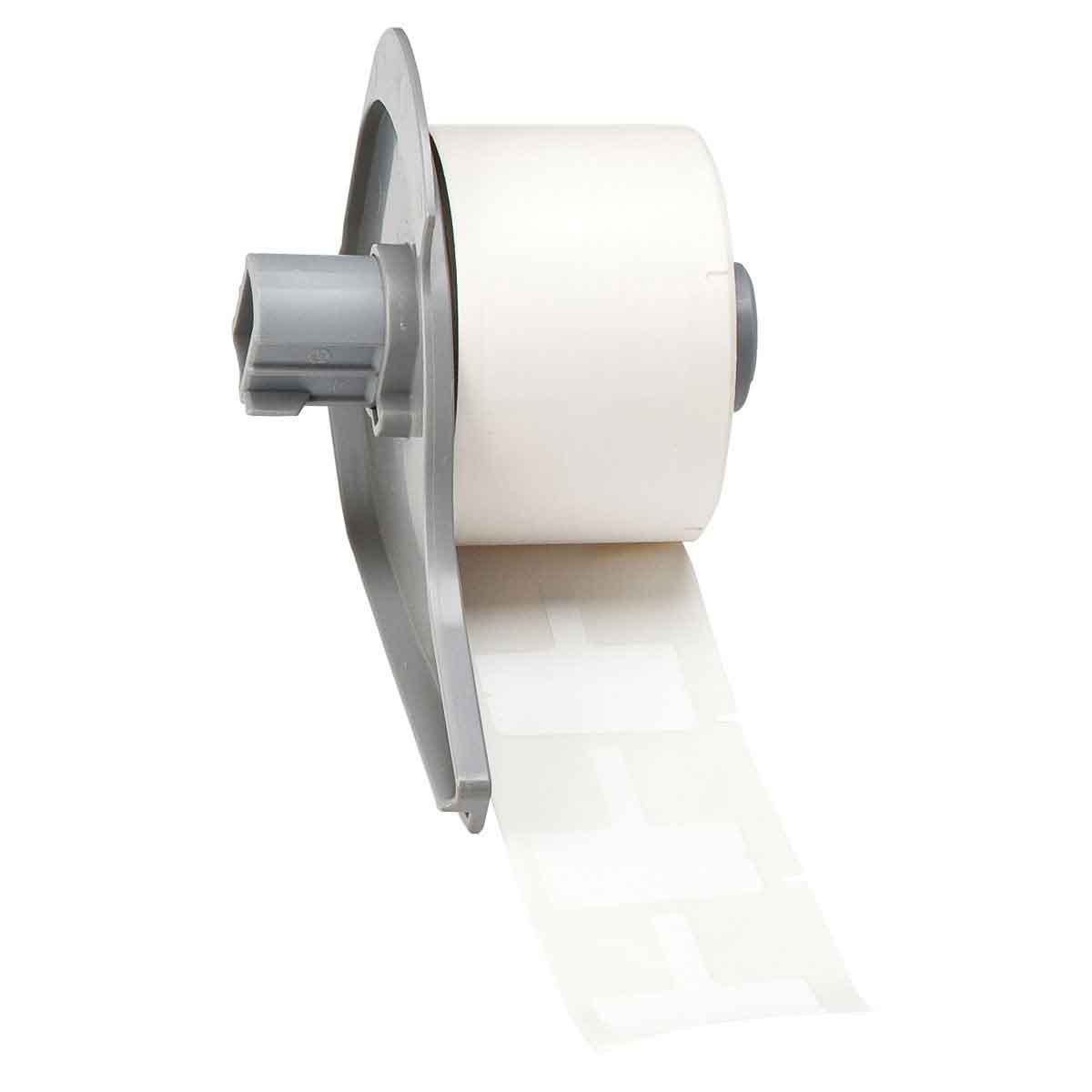 W & COMPONENT LBL 1.18IN 0.788IN WHITE
