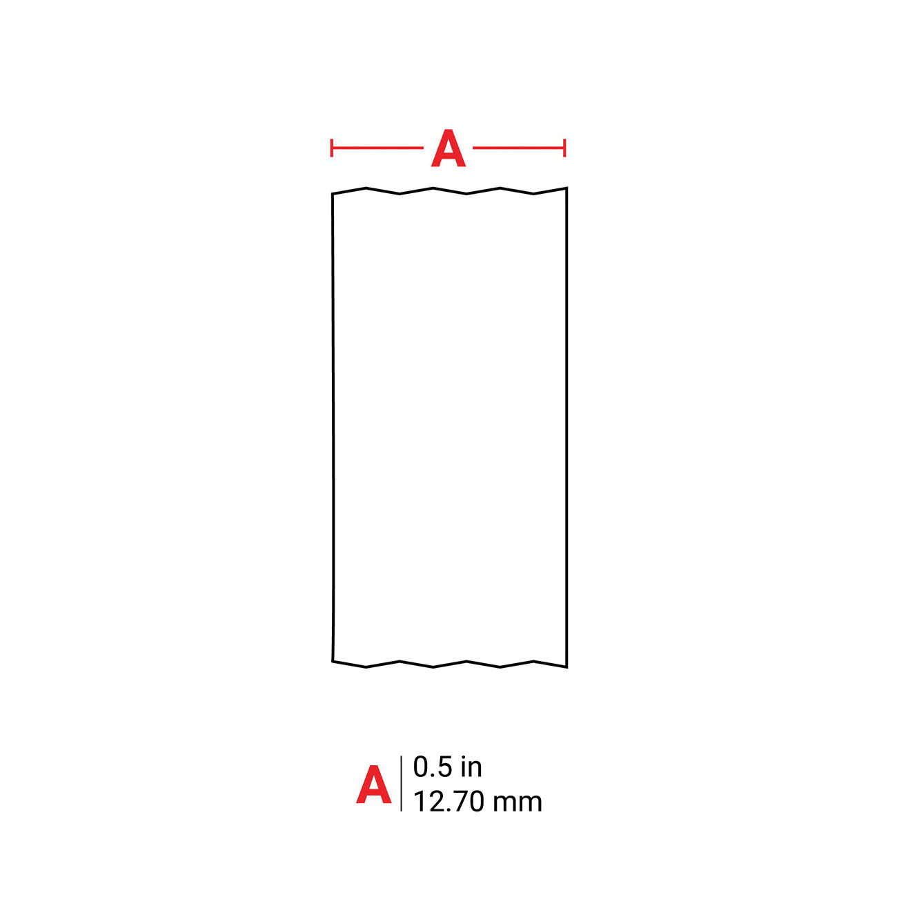LABEL 1/2IN BK ON YEL B-595 VINYL