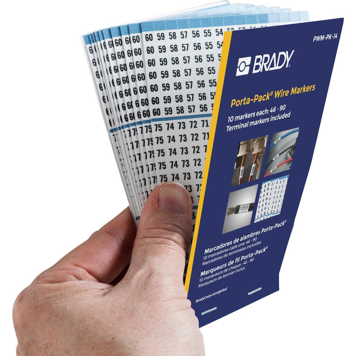 BOOK MKR W 1-1/2IN 0.2IN BK ON WHT