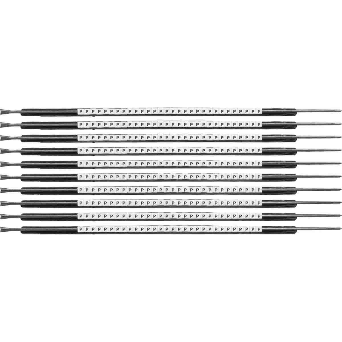 MARKER W 0.053 TO 0.073IN P BK ON WHT