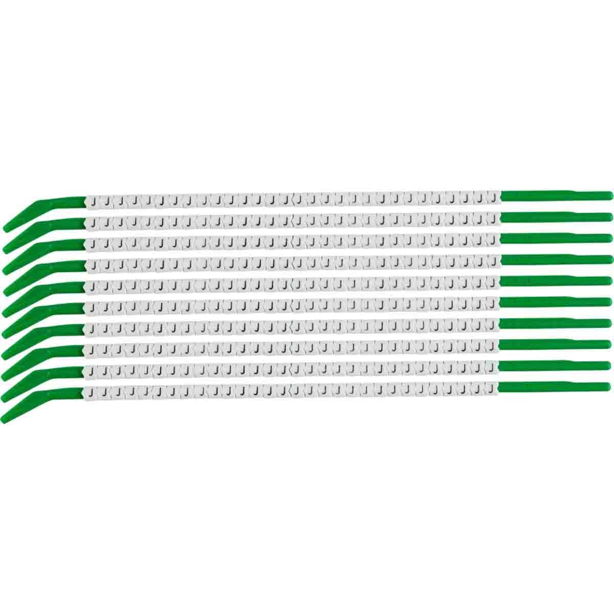 MARKER W 0.098 TO 0.11IN J BK ON WHT WHT