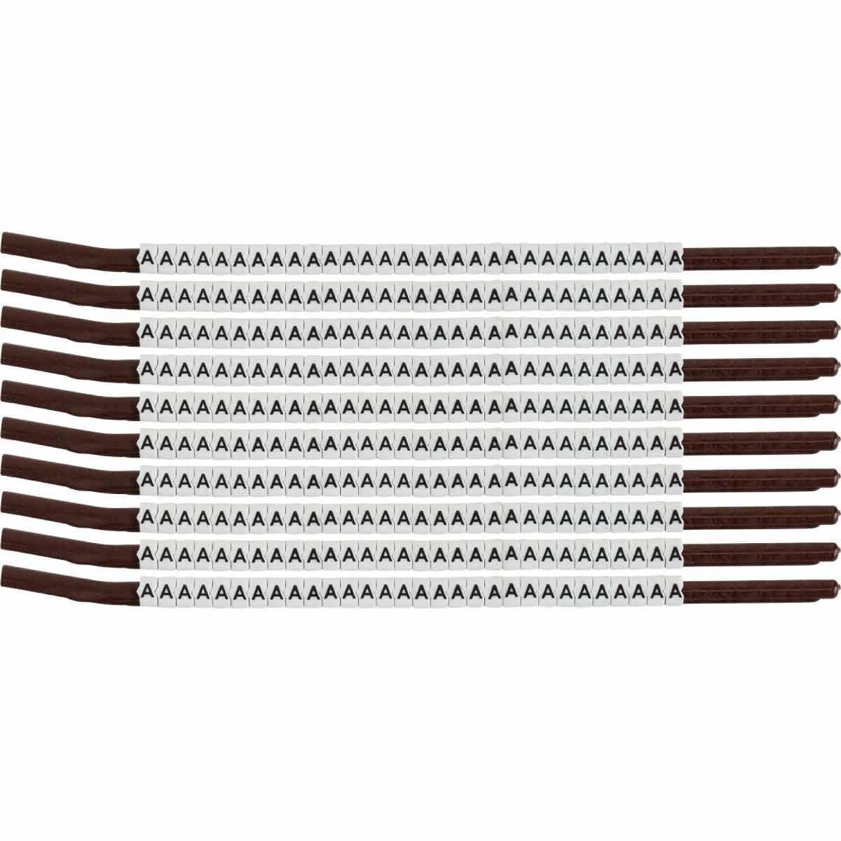 CLIP SLEEVE AND WIRE MARKERS - LEGEND A