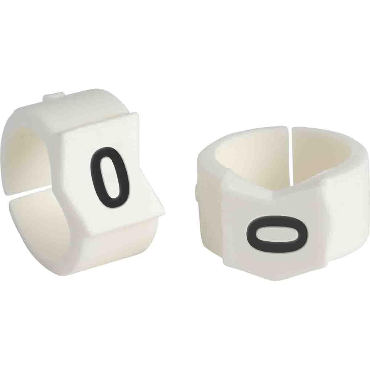 MARKER W 0.453 TO 0.512IN 0 (ZERO) WHT