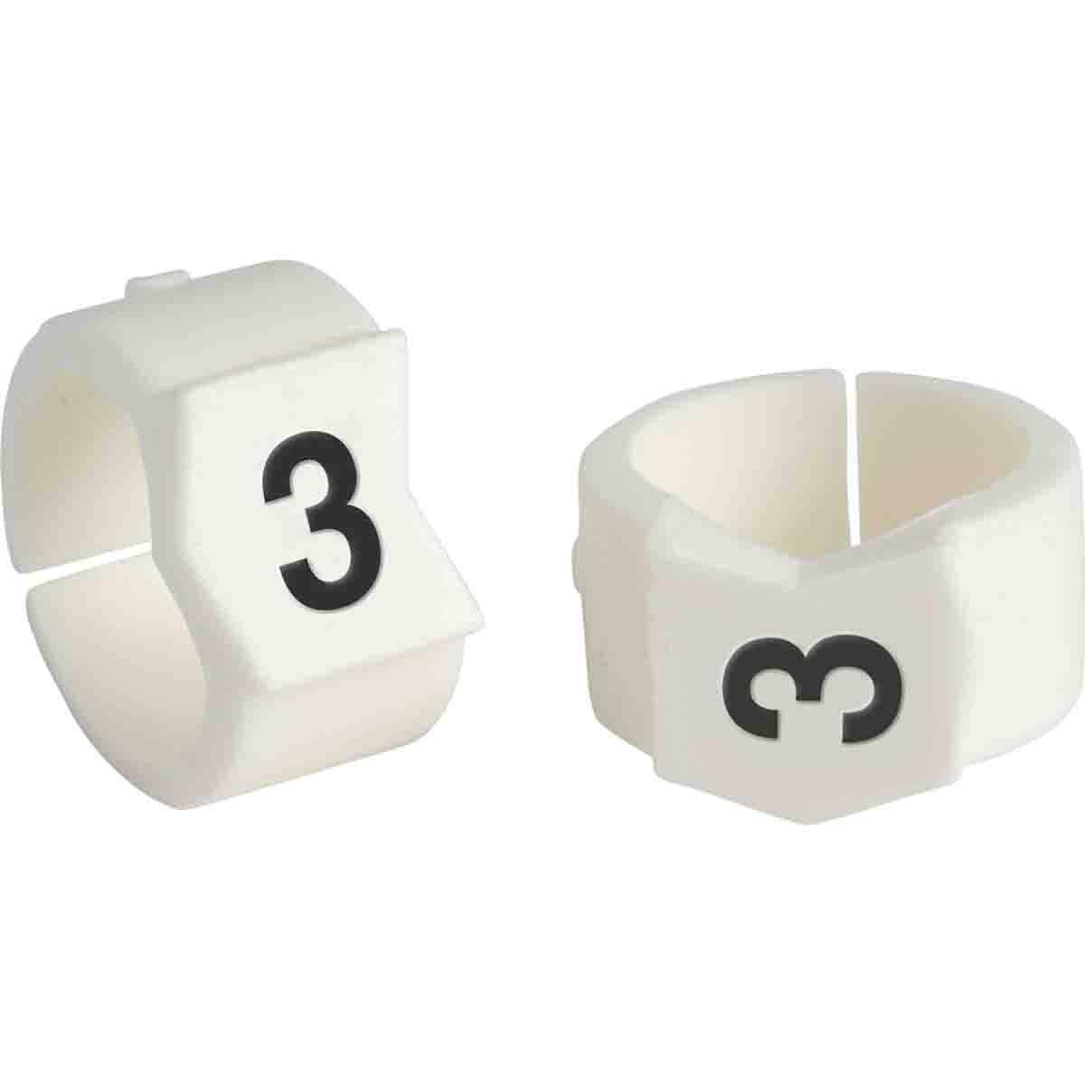MARKER W 0.453 TO 0.512IN 3 BK ON WHT