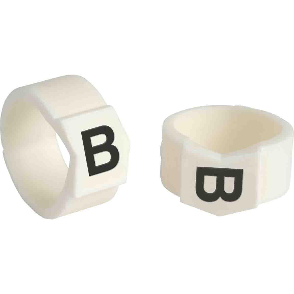 MARKER W 0.61 TO 0.67IN B BK ON WHT WHT