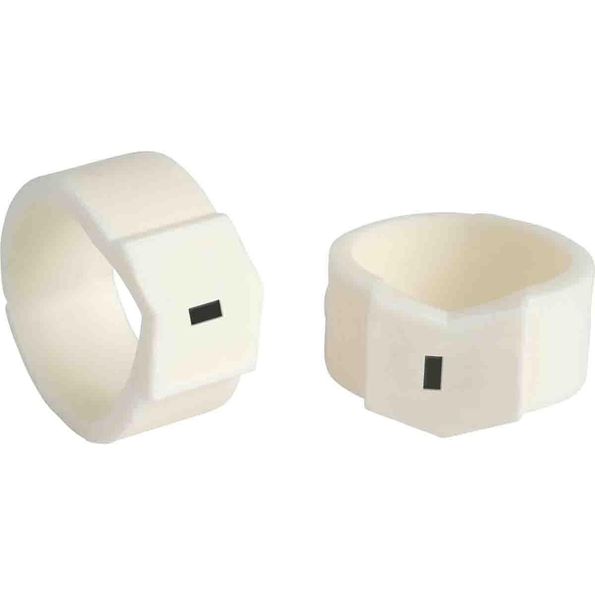 MARKER W 0.61 TO 0.67IN - BK ON WHT WHT