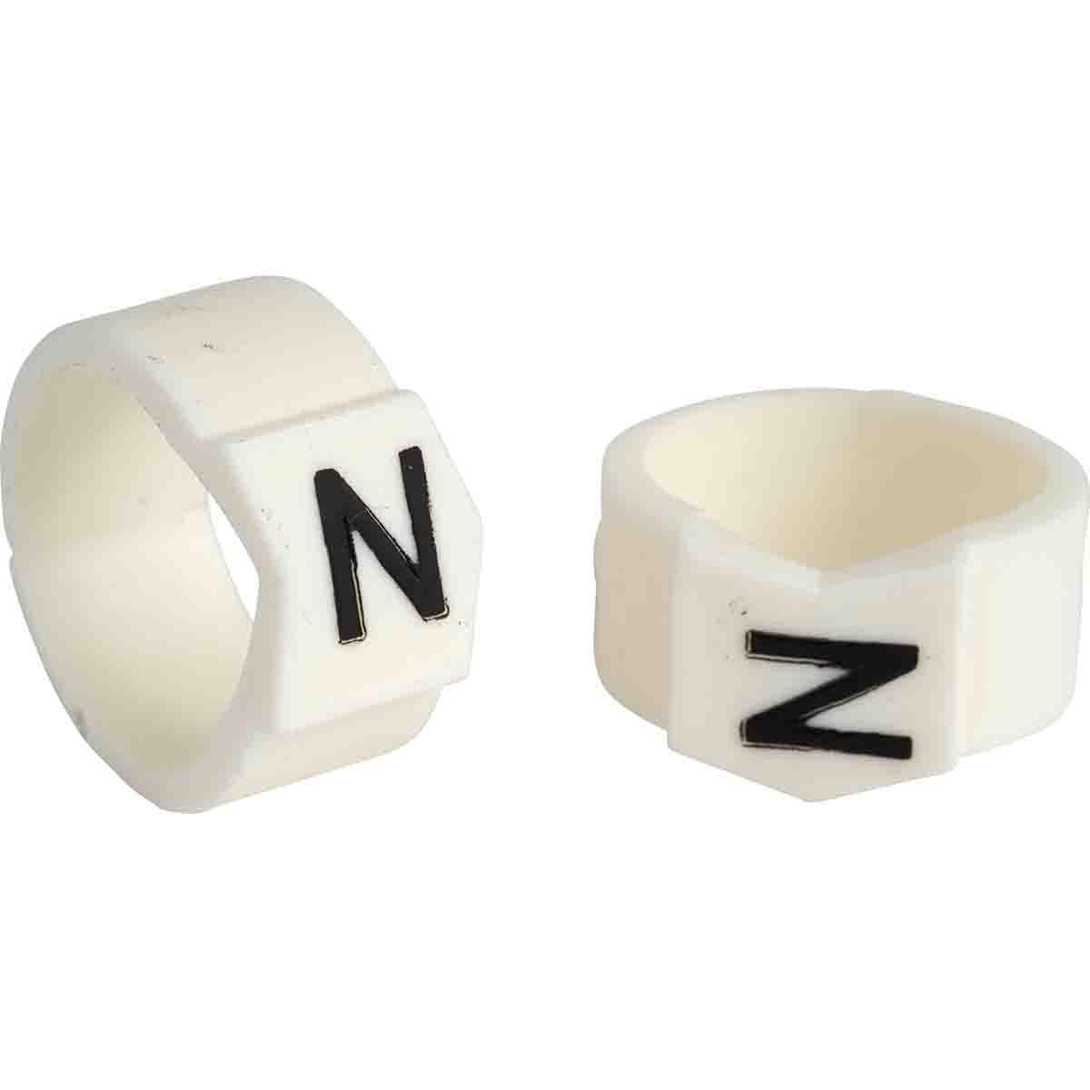 MARKER W 0.61 TO 0.67IN N BK ON WHT WHT