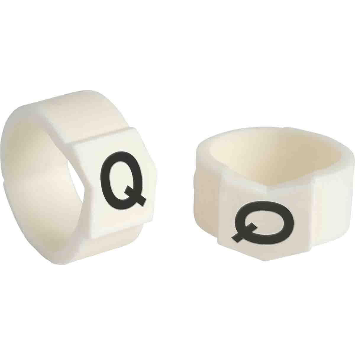 MARKER W 0.61 TO 0.67IN Q BK ON WHT WHT