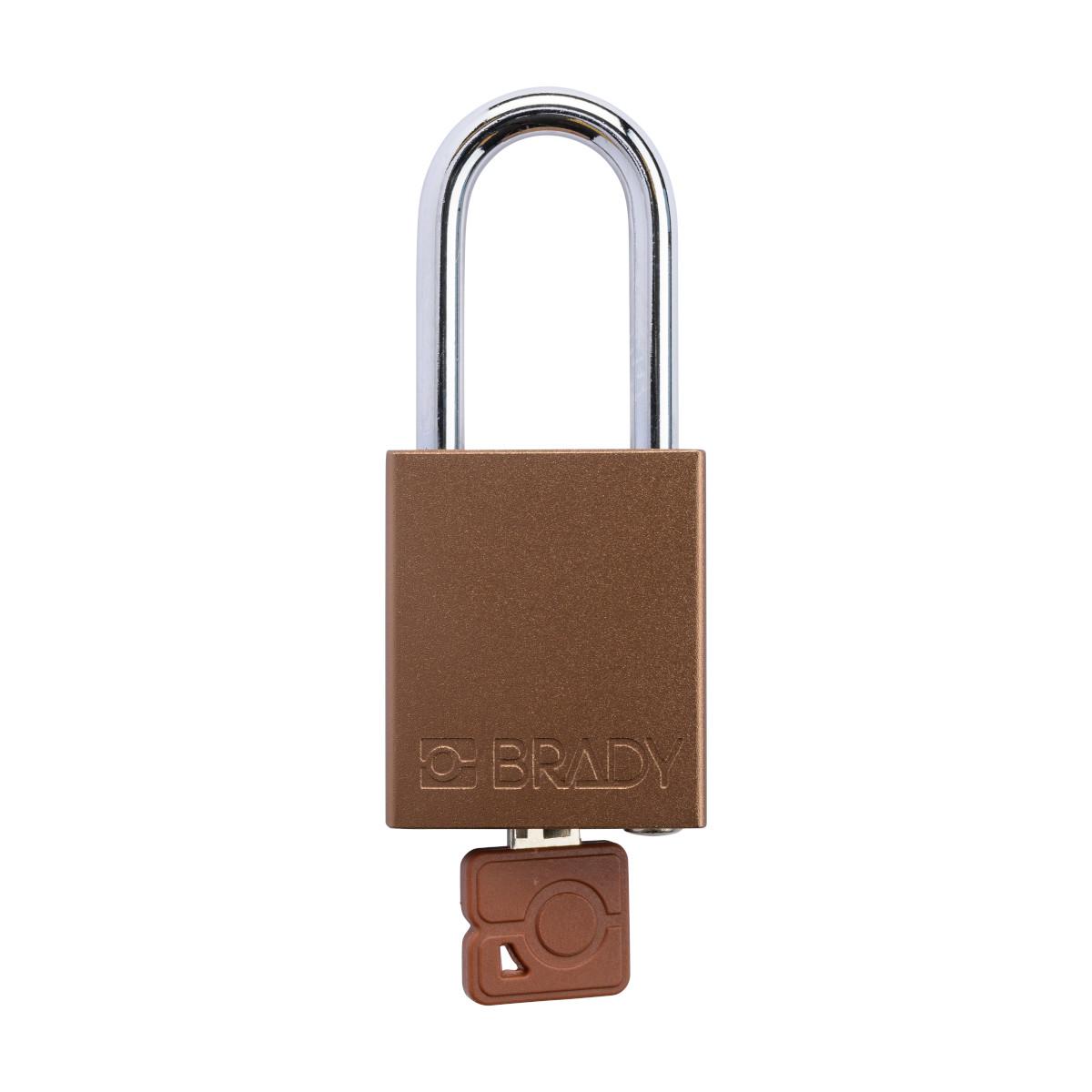 ALU PADLOCK KD STEEL SHACKLE BRN EA