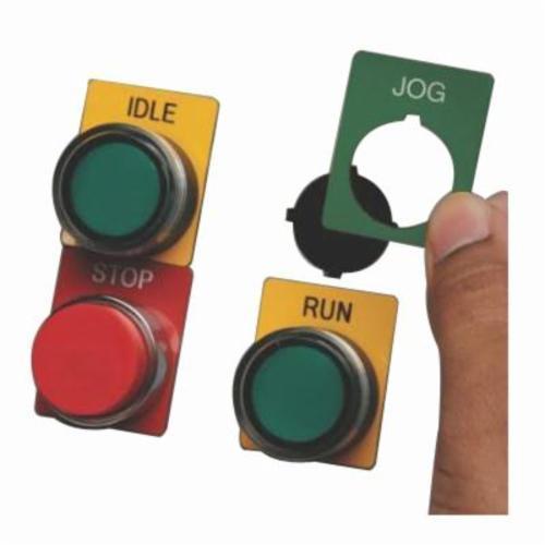 LABEL PUSHBUTTON PNL RSD 1.9IN 1.2IN R