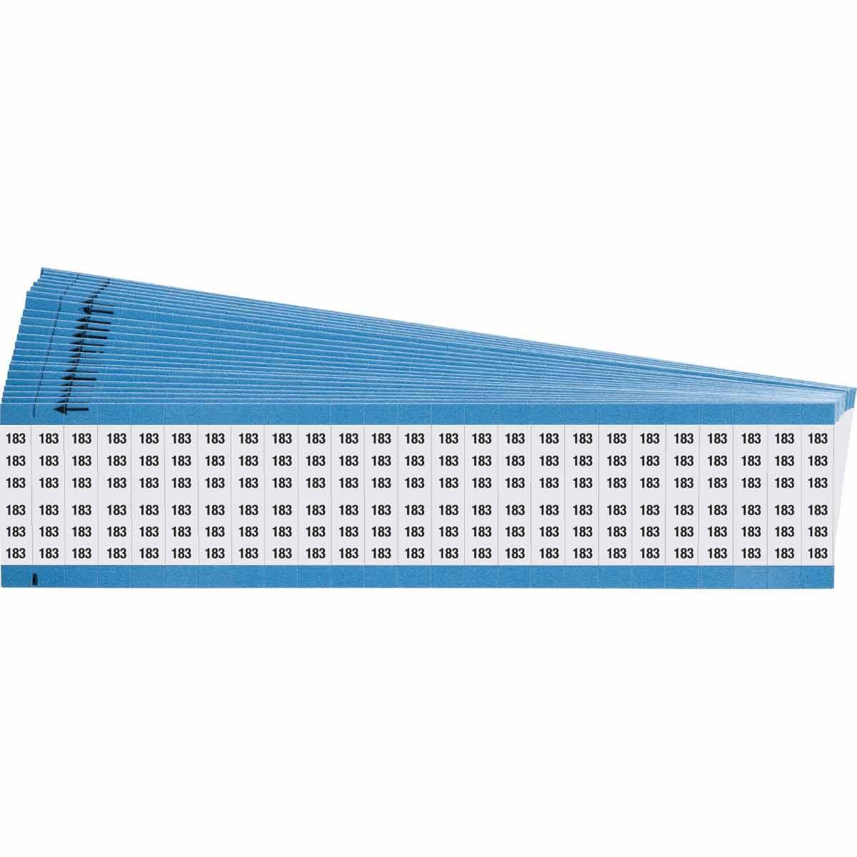 CARD MKR W 1/4IN BK ON WHT 25 WM SER