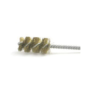BRM 85S1250 85 Series Tube Brush, 1-1/4 in Dia x 2-1/2 in L, 6-1/2 in OAL, 0.01 in Dia Filament/Wire, 302 Stainless Steel Fill