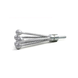 BRM DEB4 5-Prong Light Duty Flare Brush, Stainless Steel Fill