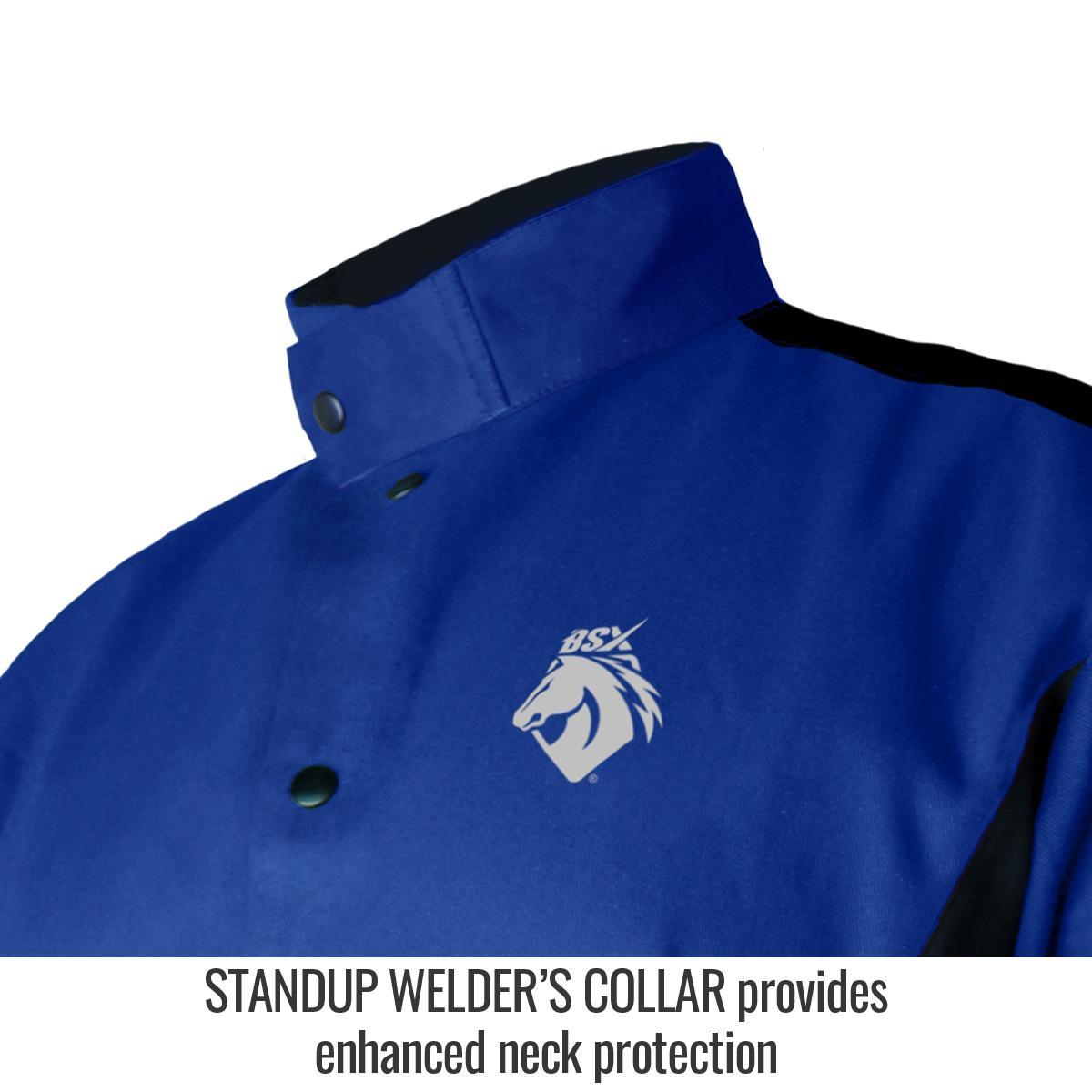 WLDG JKT & COATS XL COTTON BLUE FLAME