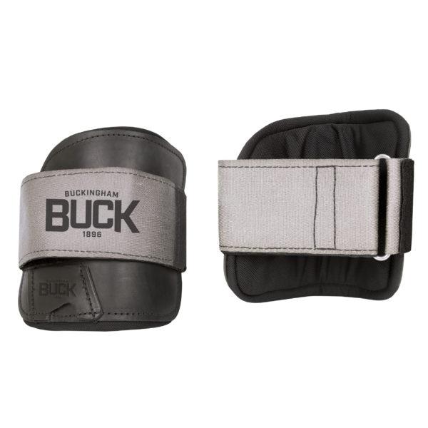 BUCK 3202C Big Buck™ Wrap Pad, 13.5 in H x 8.5 in W, Leather/Dri-lex Pad, Hook & Loop Closure, Black/Gray