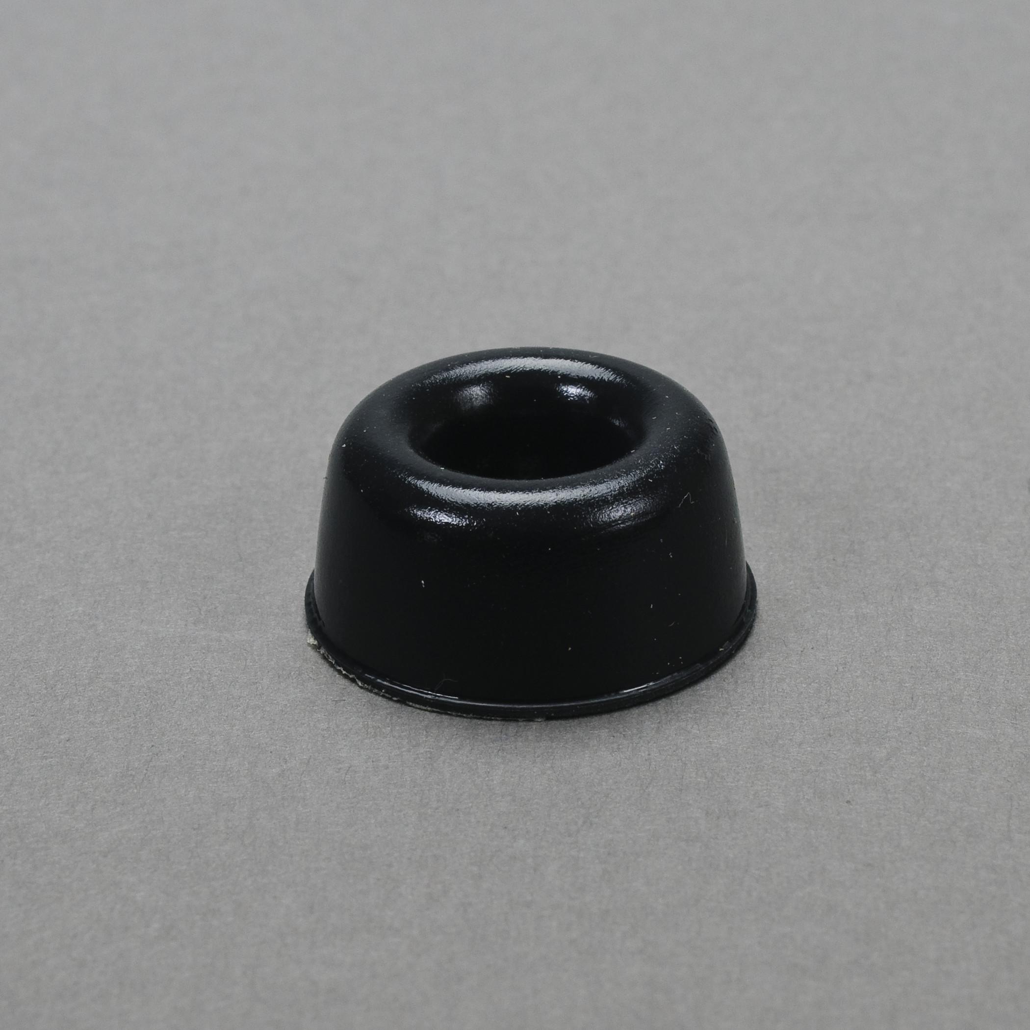 PROT BUMPER CYLINDRICAL CONCAVETOP BLACK