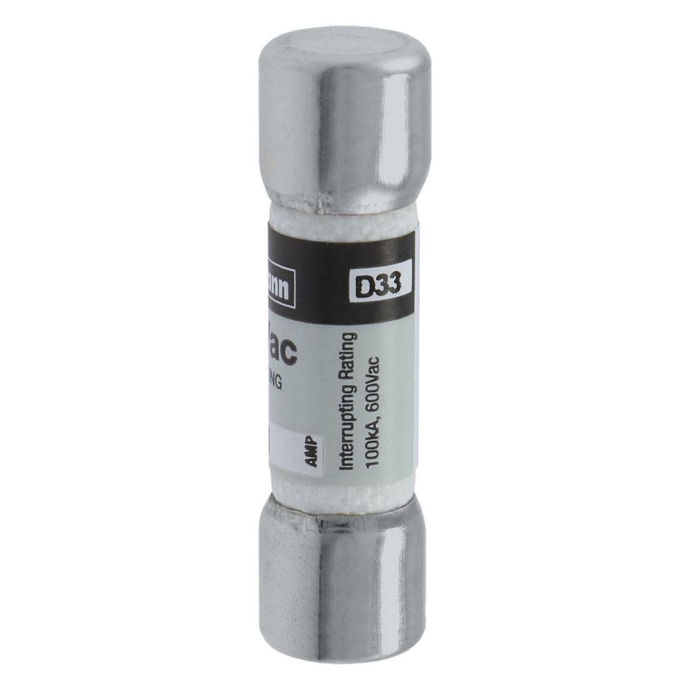 Bussmann LIMITRON® KTK-1 Fast Acting Fuse, 1 A, 600 V AC, 100 kA Interrupt, Class: Supplemental/Midget, Cartridge Body