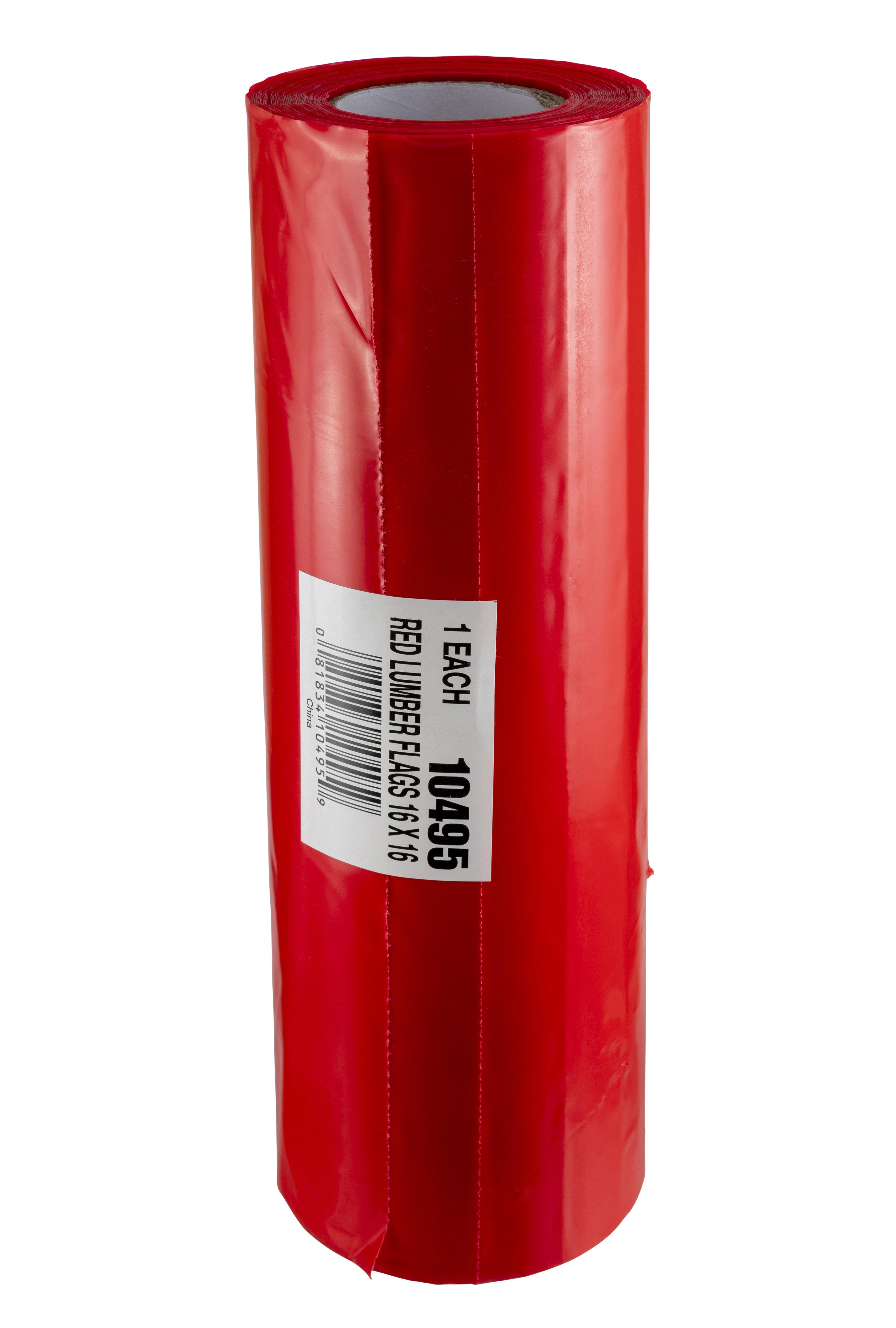 FLAG WRN LBR 16X16IN R HIGH VISIBILITY