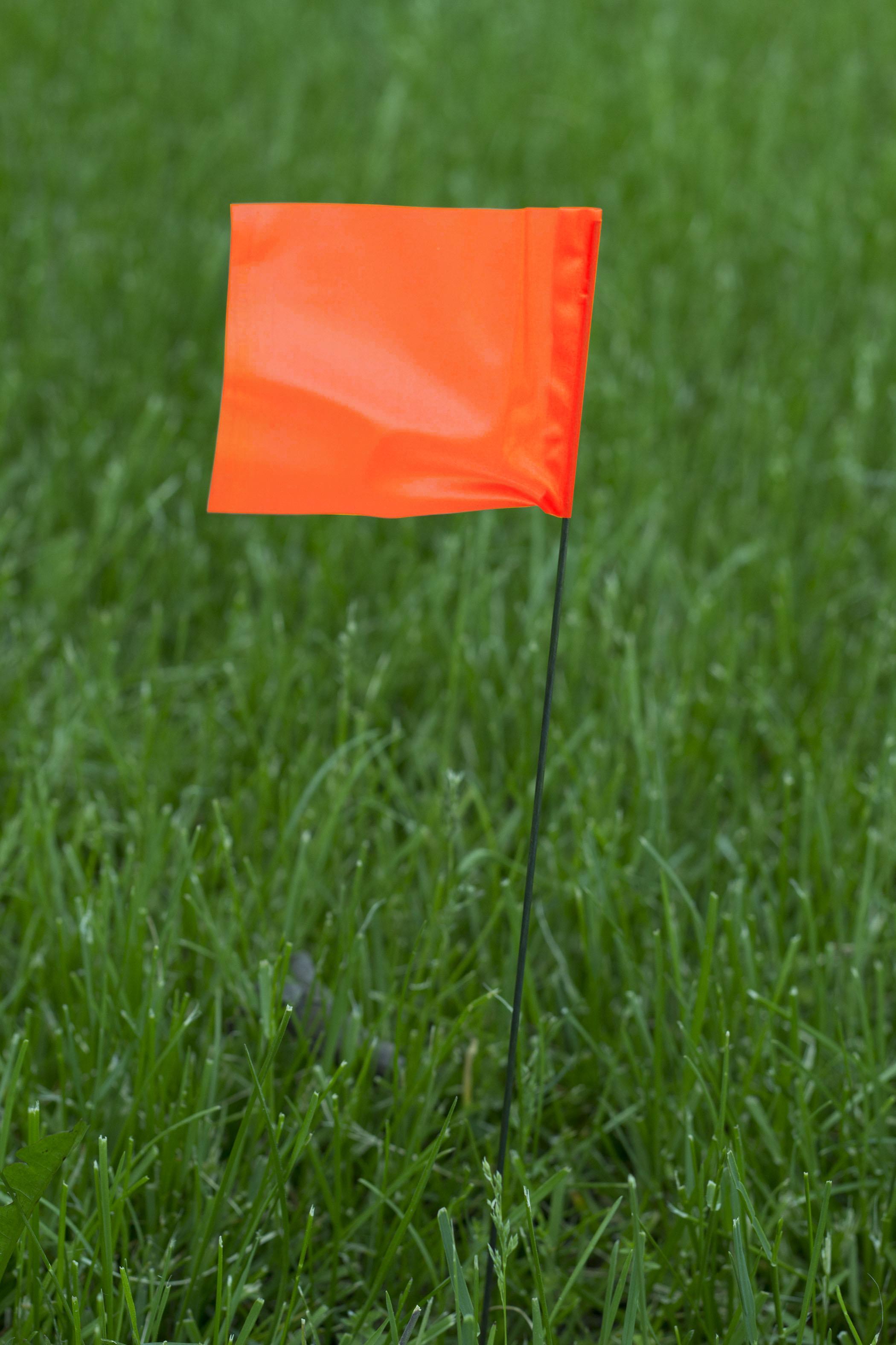FLAG MARKING 3-1/2IN 2-1/2IN 21IN ORN