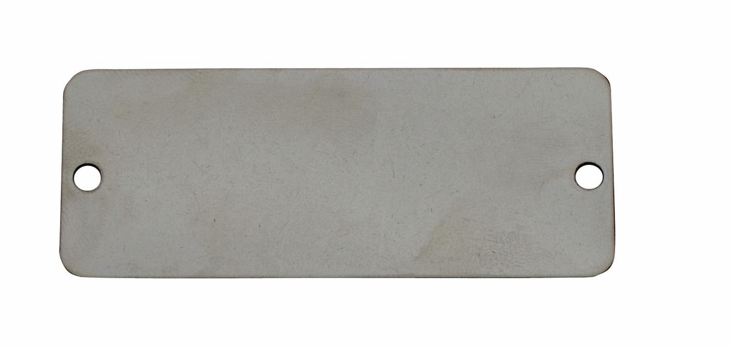 TAG BLK 5/8IN 2-1/2IN 20 GA SST RECT