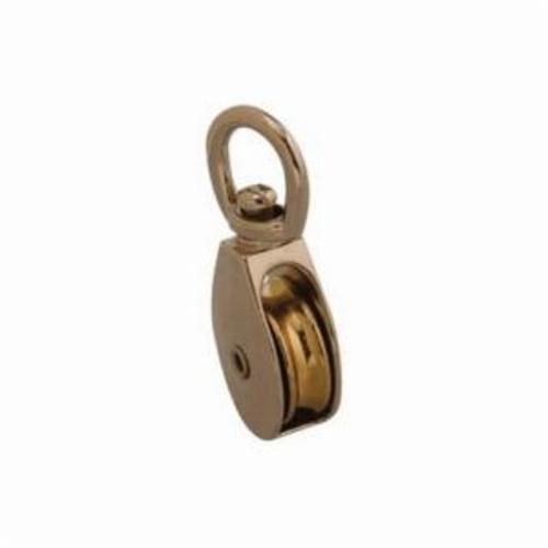 Covert T7655012 Single Sheave Chain Rope Pulley, Fiber Rope Cable, 5/16 in, 30 lb Load, 1 in OD
