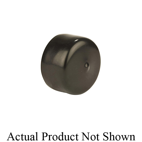 Caplugs® VC-437-16 VC Series Flexible Round Protective Cap, 0.437 in ID, Vinyl, Red