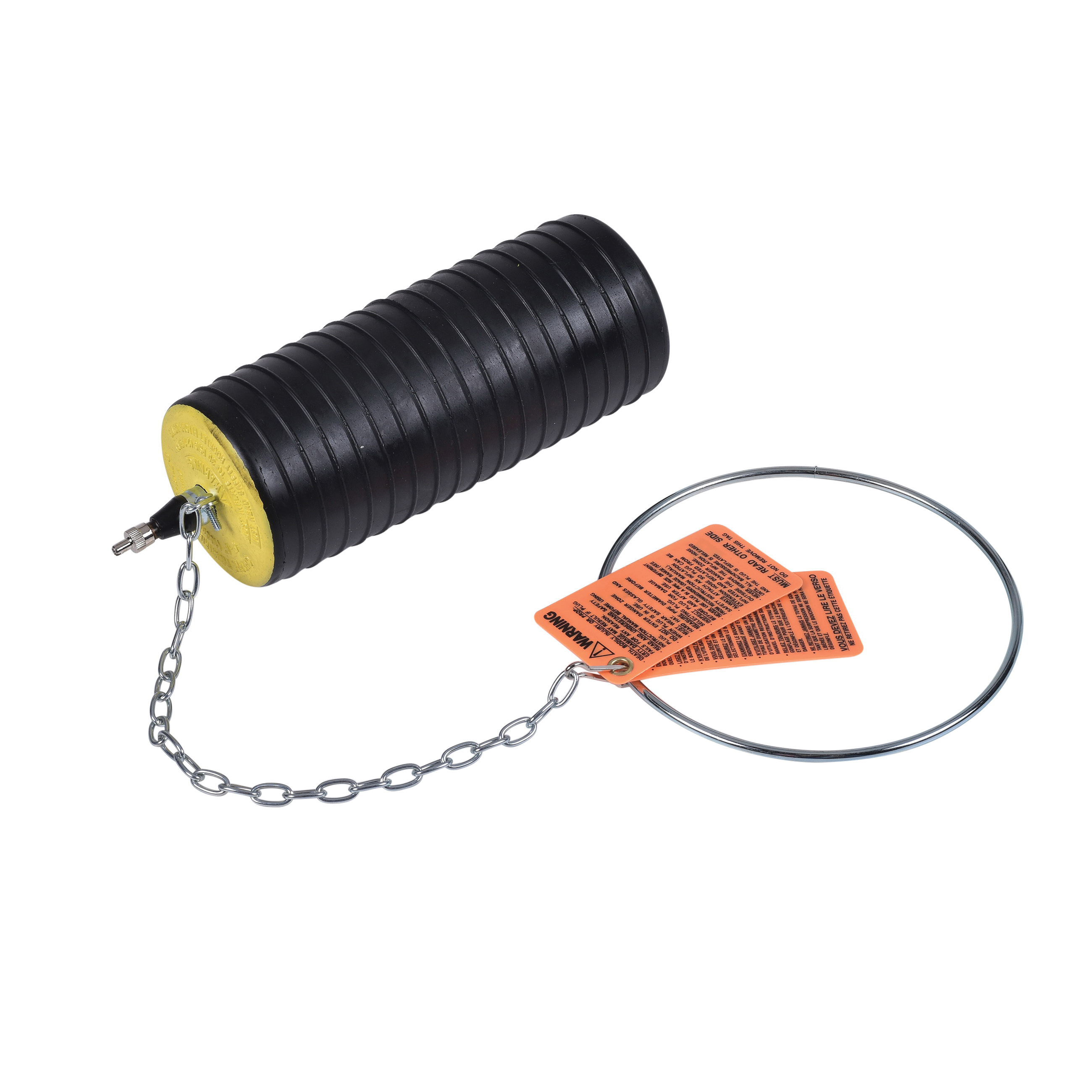 Cherne® Test-Ball® 276468 Multi-Size Pneumatic Plumbing Plug, 4 to 6 in Nominal, Natural Rubber