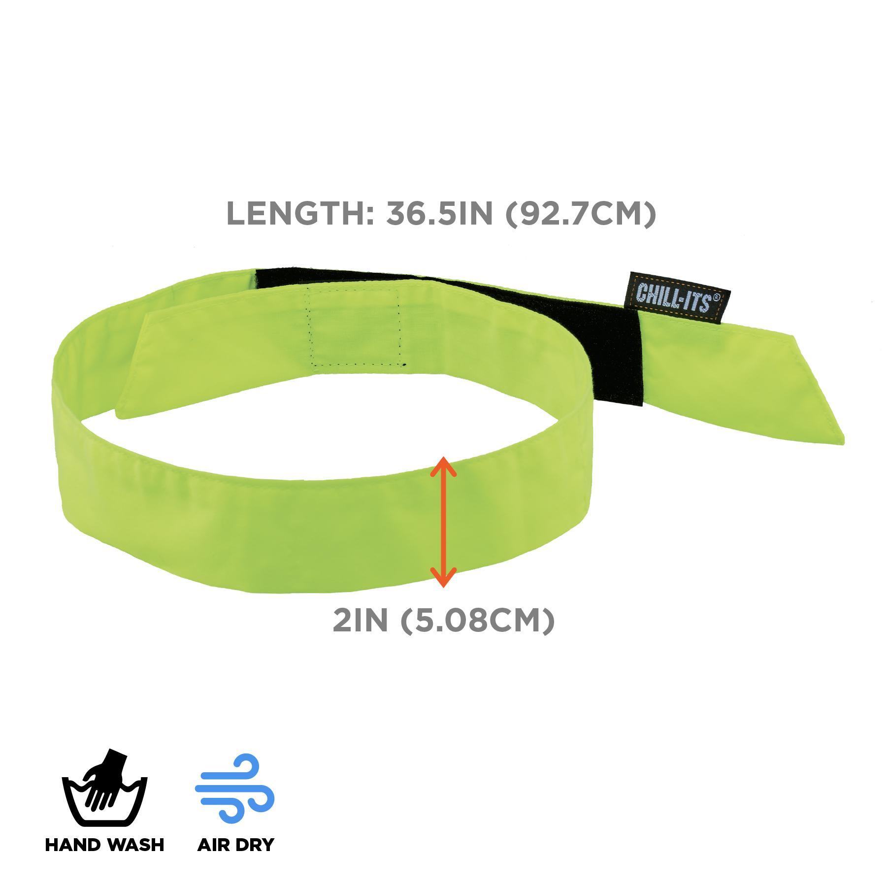 BANDANA COOLING UNIV LIME POLYMER SOL