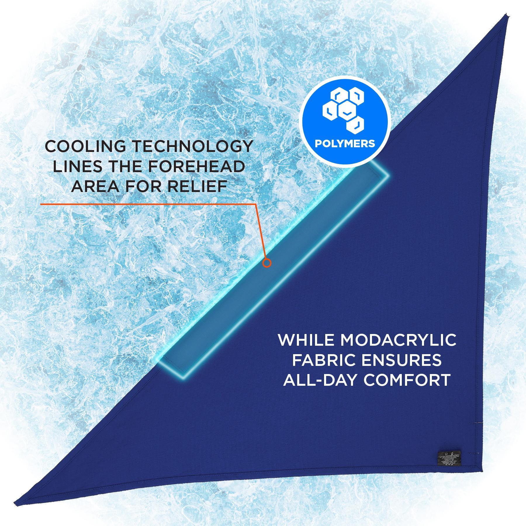 HAT TRNGL COOLING UNIV BL TIE 6710FR