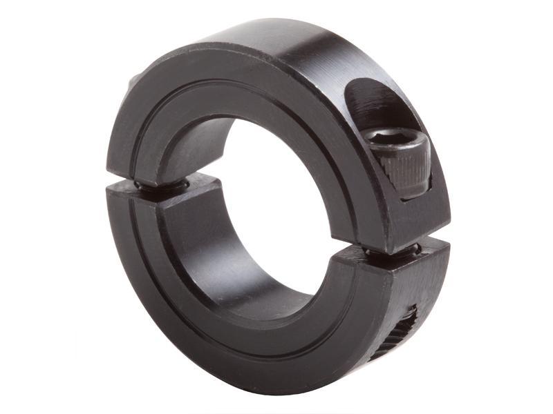 Climax 2C-031 Industry Standard Clamping Collar, 2-Piece Construction, 5/16 in ID x 11/16 in OD x 5/16 in W, Steel