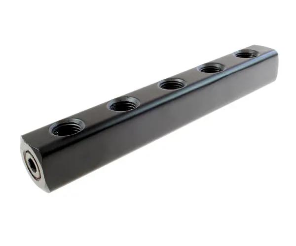Coilhose® 3052 Low Profile Manifold, 1/4 in FPT Inlet, 1/4 in FPT Outlet, 5 Port