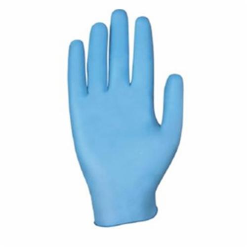 Nitri-Cor® 4095L 4095 Non-Sterile Disposable Gloves, L, Blue, 9.6 in L, Non-Powdered, Textured, 4 mil THK, Application Type: Food/Industrial Grade