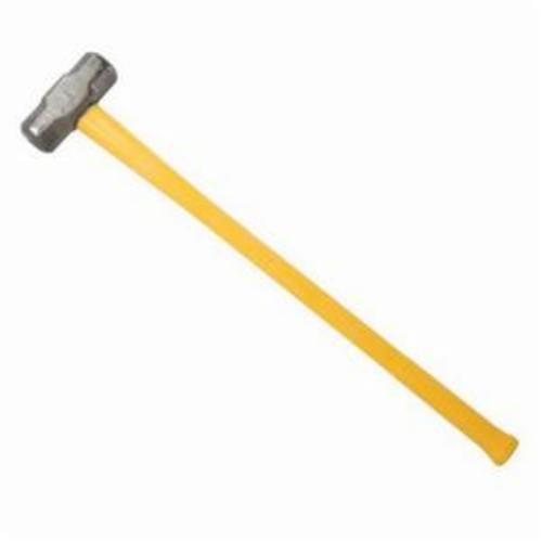 Council Tool PR1000FG Sledge Hammer, 34 in OAL, 10 lb Forged Steel Head, Fiberglass Handle
