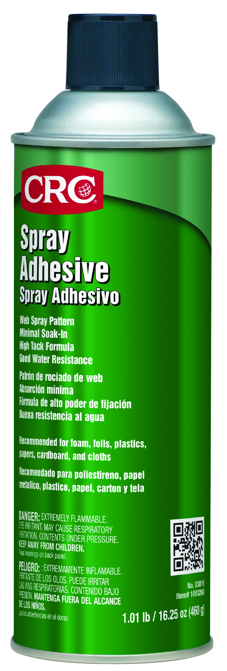 ADHESIVE SPRAY 24OZ AEROSOL CAN WHT