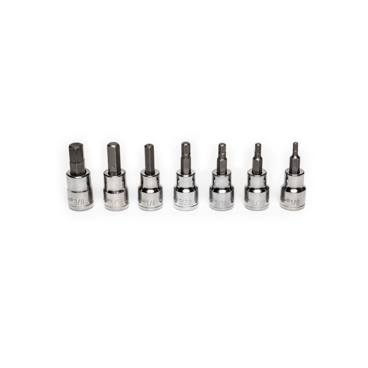 SET BIT SKT IMPRL 1/8TO3/8IN 3/8IN 7 PC