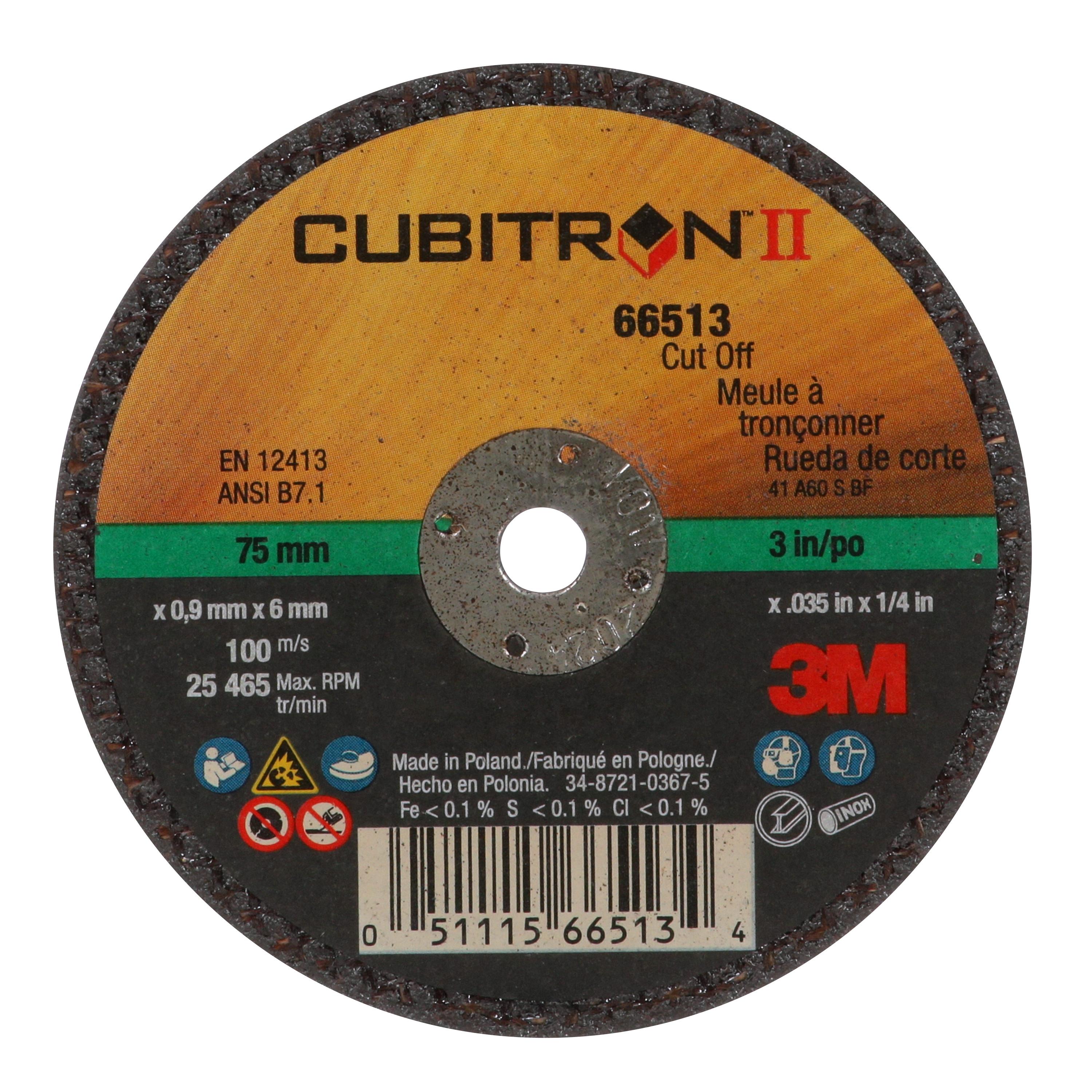 CUT-OFF WHL 3IN 0.035IN 1/4IN 60 CERAMIC