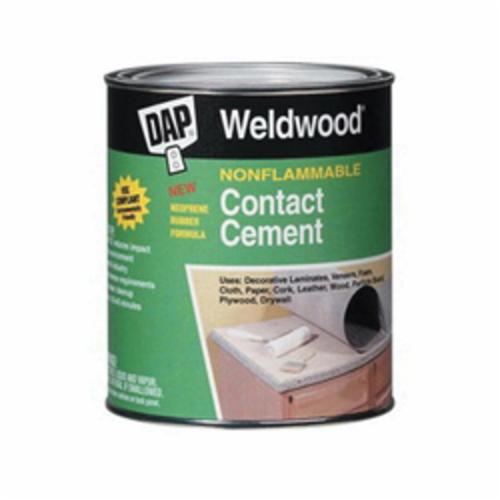 DAP® 25336 Weldwood® 1-Component Non Flammable Contact Cement, 1 gal, Liquid, White