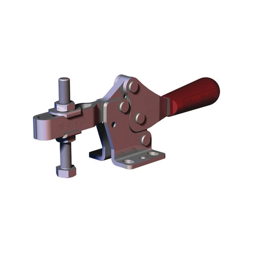 DESTACO 227-USS Horizontal Hold-Down Toggle Locking Clamp, Stainless Steel, 600 lb, 1.28 in, 5/16-18