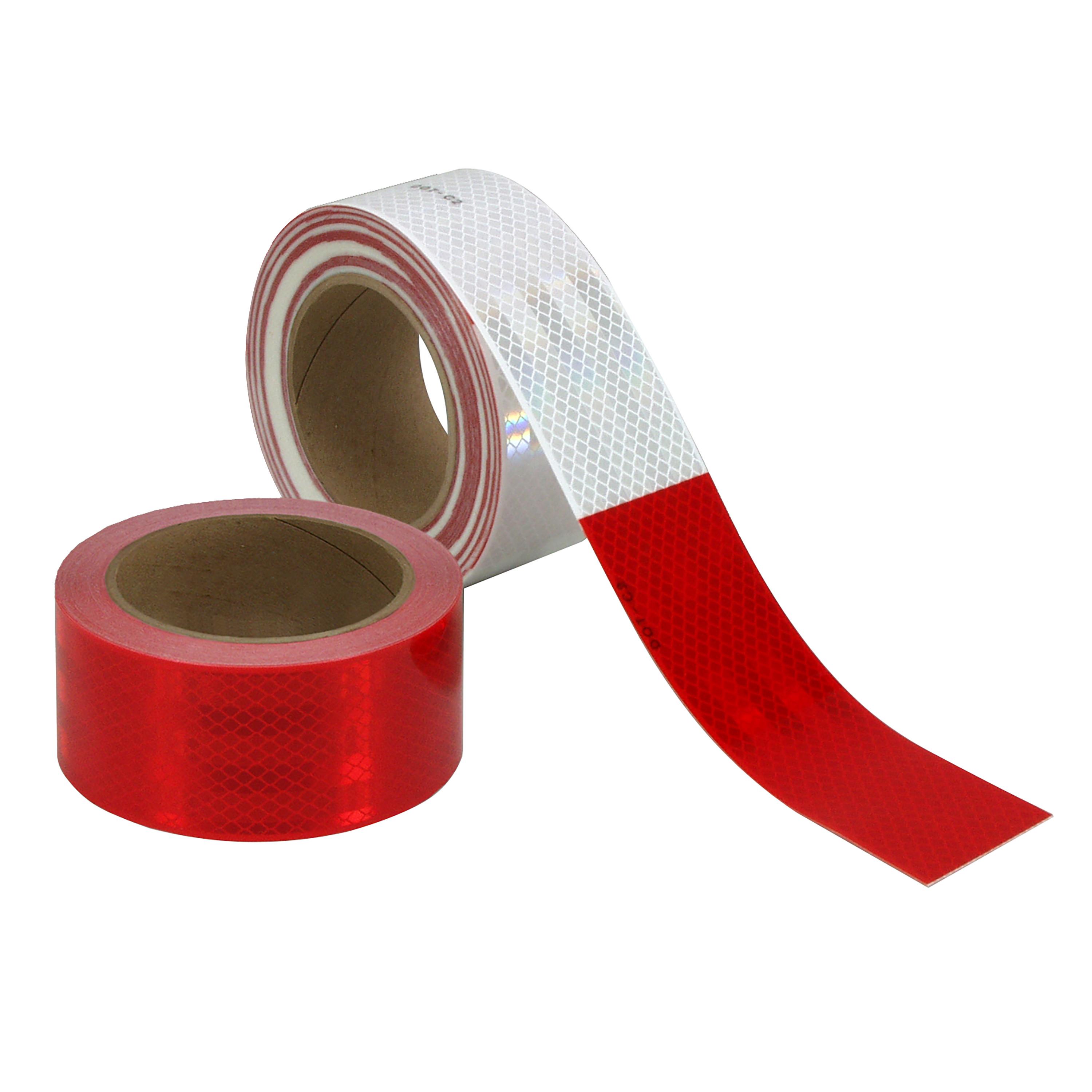 DOT CONSPICUITY TAPE RED/WHITE 50YD 1IN