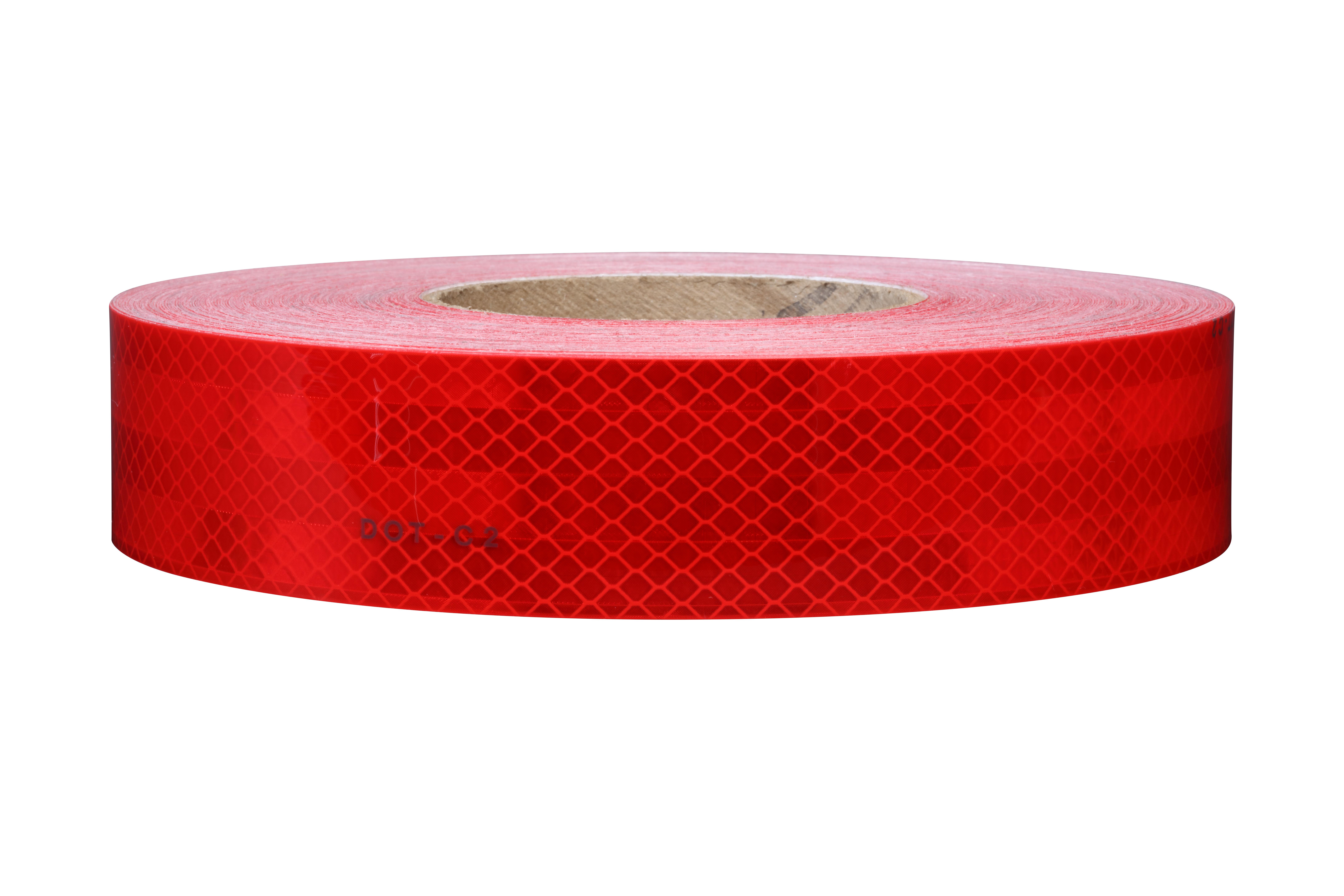 REFLECTIVE TAPE & STICKER 12IN 2IN RED