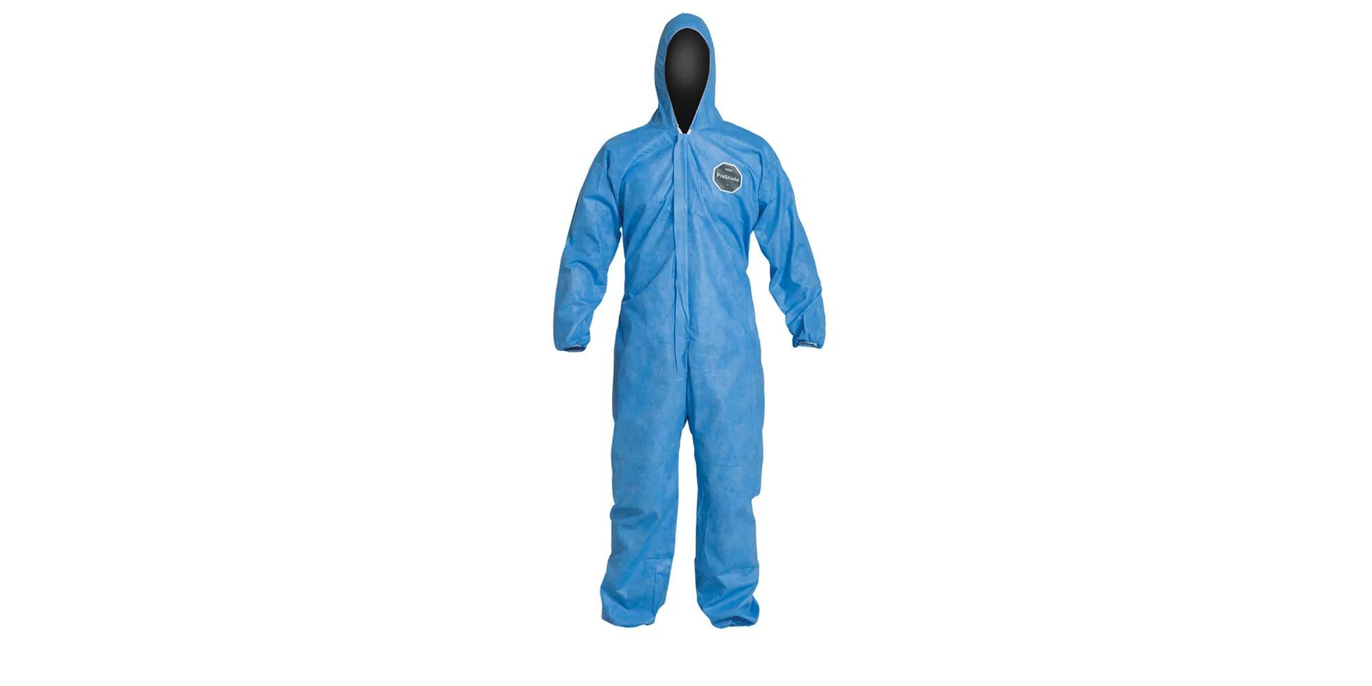 COVERALL DISPOSABLE 5XL BL 29-1/4IN TEAR