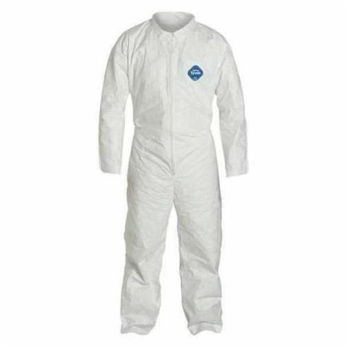 COVERALL DISPOSABLE M WHT 28-1/2IN TEAR