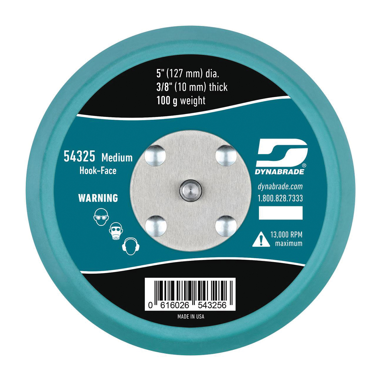 PAD BACKING DISC 5IN HOOK 13000RPM